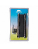 Bisagra de Doble Acción, Modelo BS10 Ne M57002, de Aluminio con Acabado Negro, 133 x 180 mm, Blister MICEL