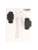 Juego de Pomo Recuperable, Modelo 6807, de Aluminio con Acabado Negro, 37 x 83 x 69 mm, Blister EDM