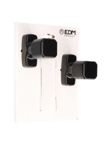 Juego de Pomo Recuperable, Modelo 6807, de Aluminio con Acabado Negro, 37 x 83 x 69 mm, Blister EDM 2