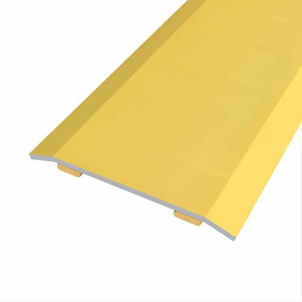 Lote de 4 Unidades Junta de Acero para Mismo Nivel, 40 x 3,5 mm, Adhesiva, Flooring, Dorada, 166 cm BAGLINOX