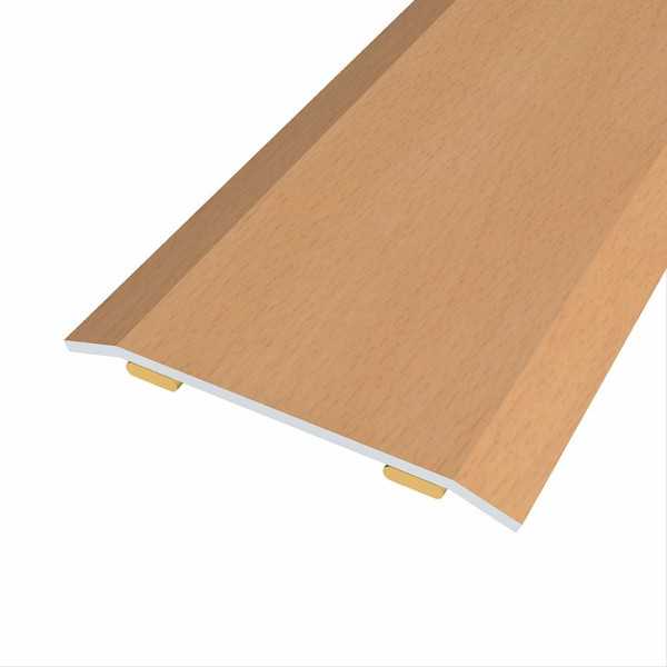 Lote de 3 Unidades Junta de Acero para Mismo Nivel, 40 x 3,5 mm, Adhesiva, Flooring, Haya Clara, 166 cm BAGLINOX