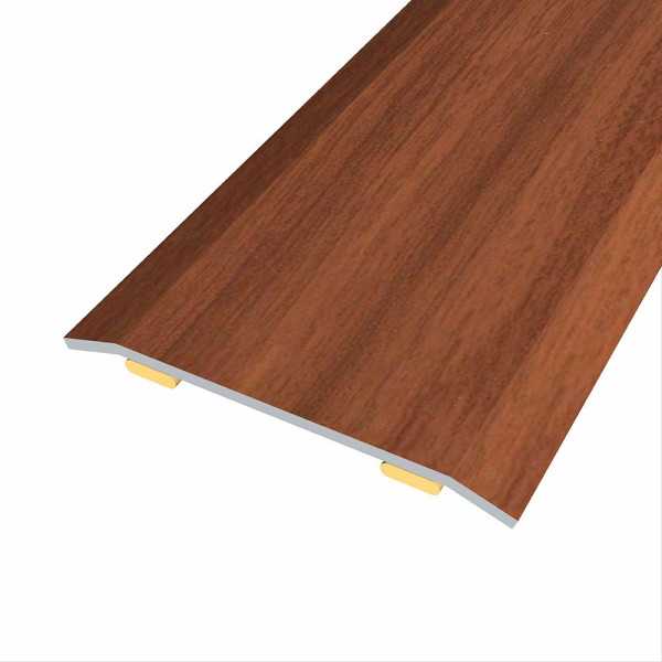 Lote de 3 Unidades Junta de Acero para Mismo Nivel, 40 x 3,5 mm, Adhesiva, Flooring, Sapeli, 166 cm BAGLINOX