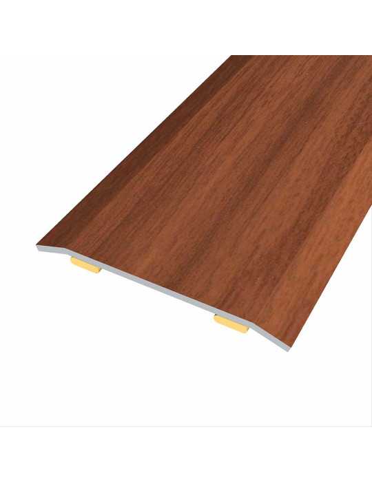 Lote de 3 Unidades Junta de Acero para Mismo Nivel, 40 x 3,5 mm, Adhesiva, Flooring, Sapeli, 166 cm BAGLINOX