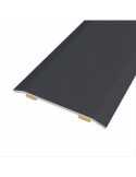 Lote de 3 Unidades Junta de Acero para Mismo Nivel, 40 x 3,5 mm, Adhesiva, Flooring, Negra, 166 cm BAGLINOX