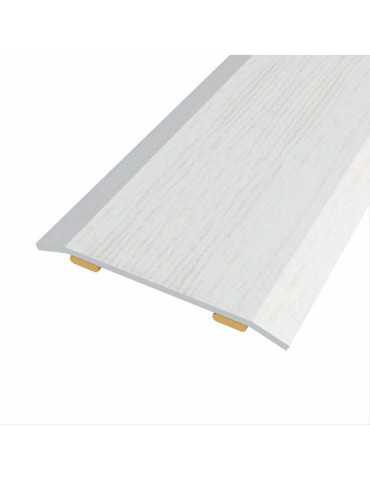 Lote de 3 Unidades Junta de Acero para Mismo Nivel, 40 x 3,5 mm, Adhesiva, Flooring, Roble Gris Claro, 166 cm BAGLINOX