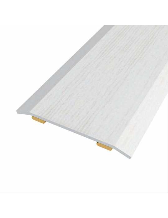 Lote de 3 Unidades Junta de Acero para Mismo Nivel, 40 x 3,5 mm, Adhesiva, Flooring, Roble Gris Claro, 166 cm BAGLINOX