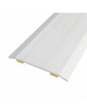 Lote de 3 Unidades Junta de Acero para Mismo Nivel, 40 x 3,5 mm, Adhesiva, Flooring, Roble Gris Claro, 166 cm BAGLINOX