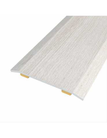 Lote de 3 Unidades Junta de Acero para Mismo Nivel, 40 x 3,5 mm, Adhesiva, Flooring, Roble Gris, 166 cm BAGLINOX