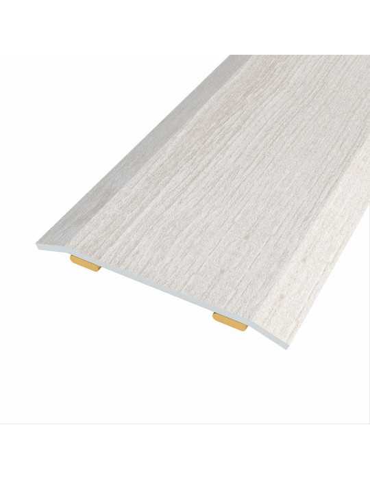 Lote de 3 Unidades Junta de Acero para Mismo Nivel, 40 x 3,5 mm, Adhesiva, Flooring, Roble Gris, 166 cm BAGLINOX