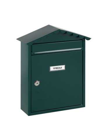 Buzón Individual Exterior, Mediano, Visit, Acero, Verde, 30 x 11 x 36 cm ARREGUI