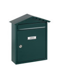 Buzón Individual Exterior, Mediano, Visit, Acero, Verde, 30 x 11 x 36 cm ARREGUI