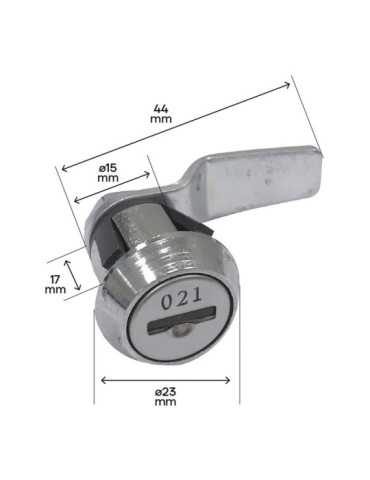 Cerradura CER0107 para Buzones Exterior de Plástico, 10 uds ARREGUI 2