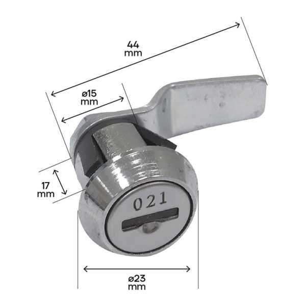 Cerradura CER0107 para Buzones Exterior de Plástico, 10 uds ARREGUI