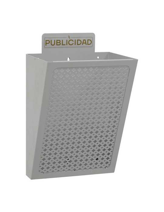 Cesta de Publicidad E2302, Acero, Plata, 22 x 19 x 35,5 cm ARREGUI