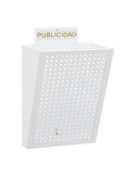 Cesta de Publicidad E2304, Acero, Blanco, 22 x 19 x 35,5 cm ARREGUI