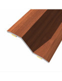 Lote de 3 Unidades Junta de Acero para Desnivel 8-14 mm, Adhesiva, Flooring, Sapeli, 166 x 3,6 cm BAGLINOX