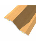 Lote de 3 Unidades Junta de Acero para Desnivel 8-14 mm, Adhesiva, Flooring, Roble, 166 x 3,6 cm BAGLINOX