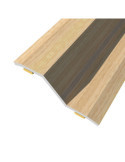 Lote de 3 Unidades Junta de Acero para Desnivel 8-14 mm, Adhesiva, Flooring, Yellowstone, 166 x 3,6 cm BAGLINOX
