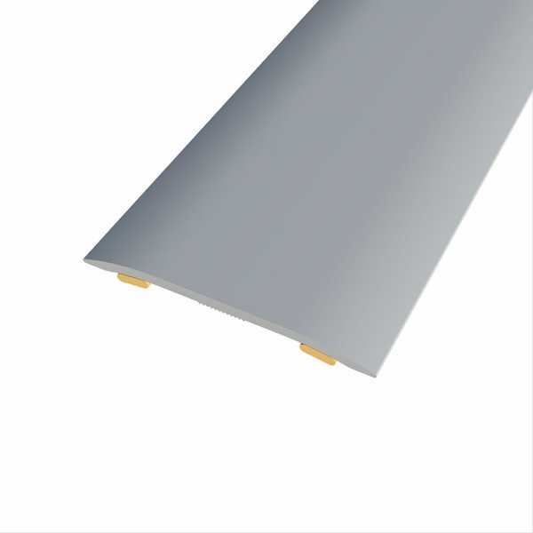 Lote de 3 Unidades Junta de Aluminio para Mismo Nivel, 37 x 2,3 mm, Adhesiva, Quick & Pro, Plata Mate, 83 cm BAGLINOX