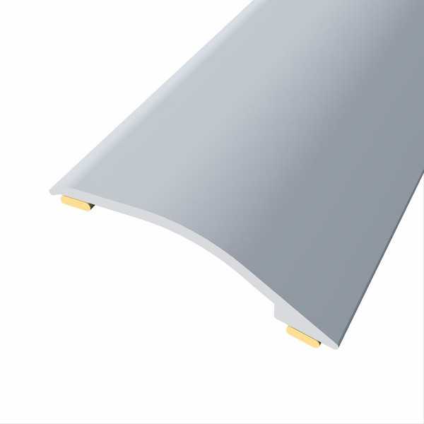 Lote de 3 Unidades Junta de Aluminio para Desnivel 3-12 mm Adhesiva, Quick & Pro, Plata Mate, 83 x 3,8 cm BAGLINOX
