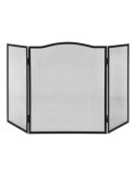 Pantalla Chimenea Plegable, Color Negro, 101 x 61 cm EDM