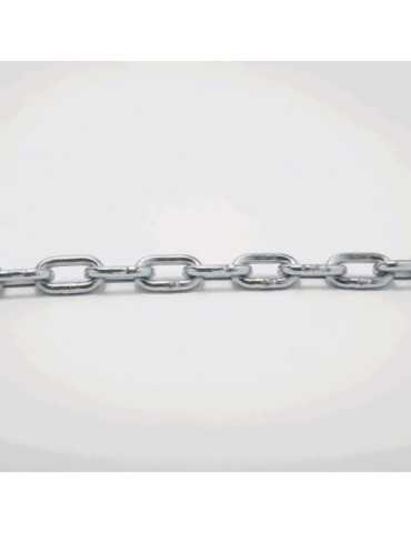 Cadena Eslabones, Modelo L, de Acero con Acabado Zincado, Ø3 mm, Caja de 97 m KATIAK