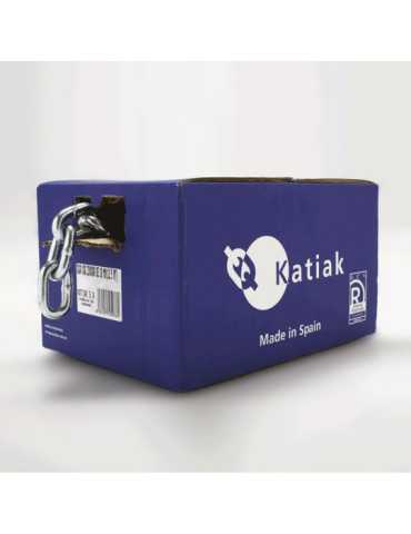 Cadena Eslabones, Modelo L, de Acero con Acabado Zincado, Ø8 mm, Caja de 22 m KATIAK 2