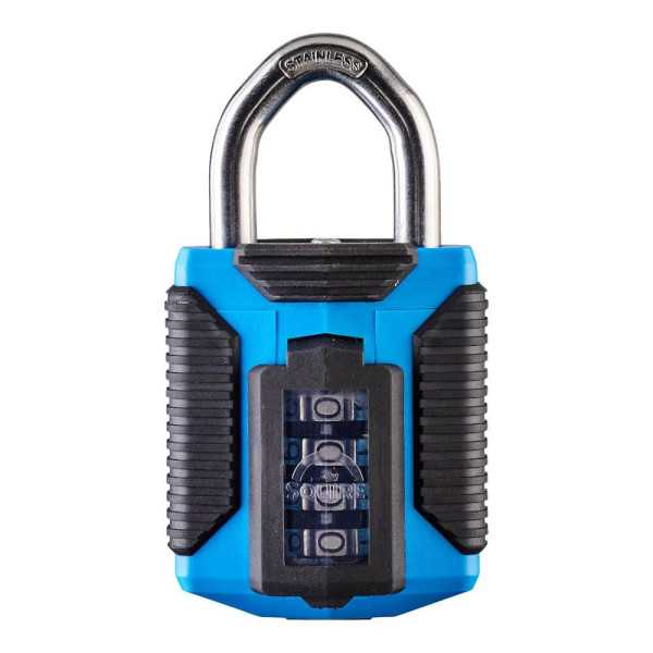 Candado Combinación 50 mm Cubierta Resistente Intemperie SQUIRE