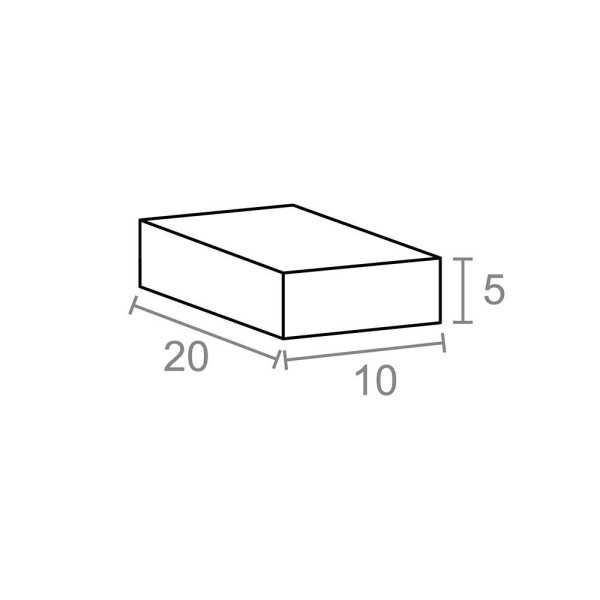 Lote de 6 Unidades Imán, en Bloque, Modelo IM30, de Neodimio con Acabado Níquel, 20 x 10 x 5 mm MICEL