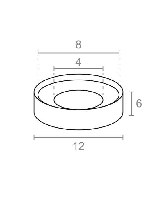 Lote de 12 Unidades Imán, en Aro, Modelo IM31, de Neodimio con Acabado Níquel, 12 x 6 mm MICEL