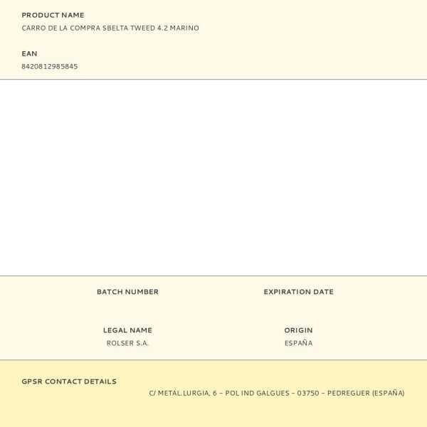 Carro de la Compra Sbelta Tweed 4.2 Marino ROLSER