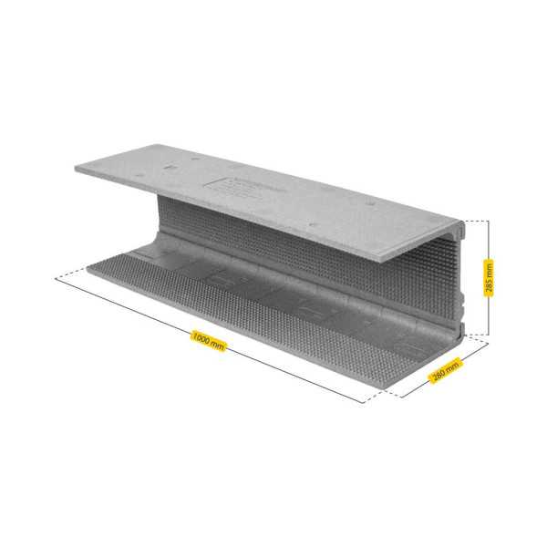 Aislamiento Cajón Persiana 1000 x 500 x 13 mm SCHELLENBERG