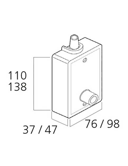 Torno Persiana Empotrado para 50 Kg Blanco CAMBESA