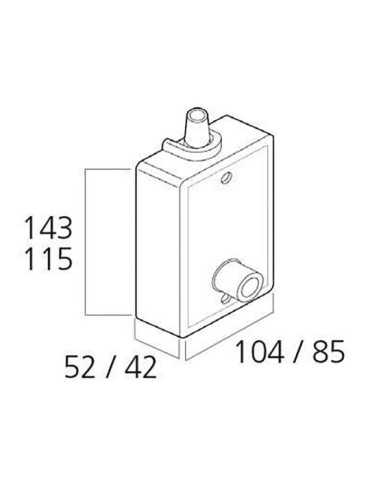 Torno Persiana Exterior 80 Kg Blanco con Manivela CAMBESA 2