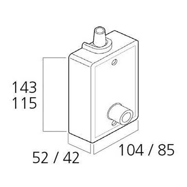 Torno Persiana Exterior 80 Kg Blanco con Manivela CAMBESA