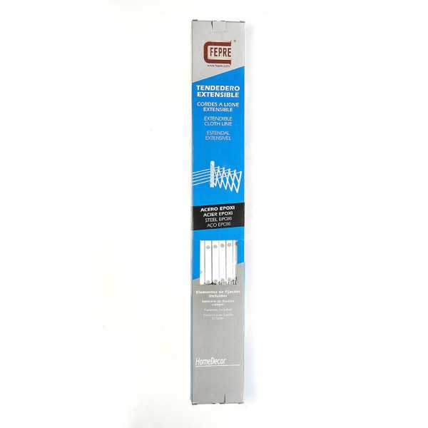 Tendedero Acero Epoxi Blanco, Tendido 120 cm FEPRE