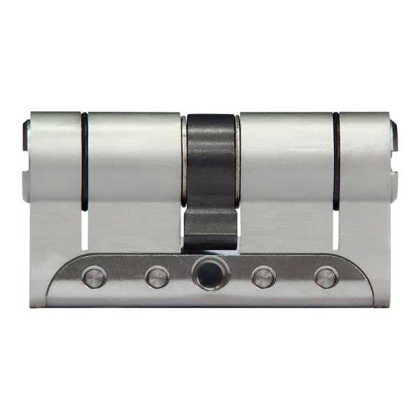 Cilindro Iridium M IRM3030L Latón 60mm (30+30mm) Leva Larga 15mm. con 5 Llaves de Seguridad. IFAM