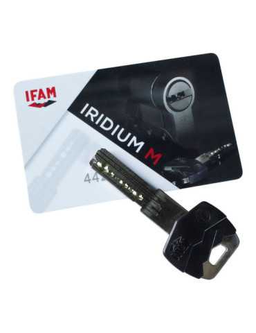 Cilindro Iridium M IRM3030NC. Níquel 60mm (30+30mm) Leva Corta 13mm con 5 Llaves de Seguridad. IFAM 2