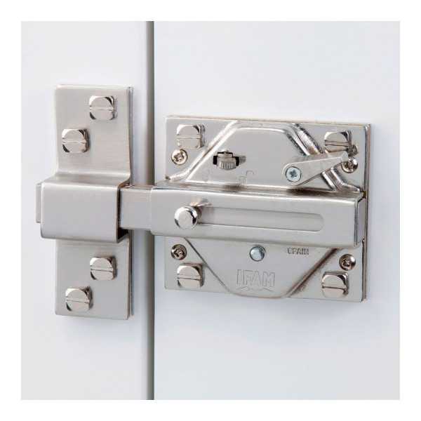 Cerrojo, Seguridad, Sobreponer, Modelo CS88L M50, de Acero con Acabado Latonado, Cilindro de 50 mm IFAM
