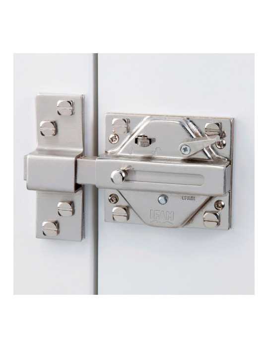 Cerrojo, Seguridad, Sobreponer, Modelo CS88L, de Acero con Acabado Latonado IFAM