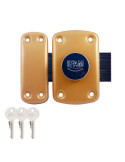 Cerrojo, Seguridad, Sobreponer, Modelo B5/50, Acabado Latonado, con 3 Llaves de Serreta IFAM