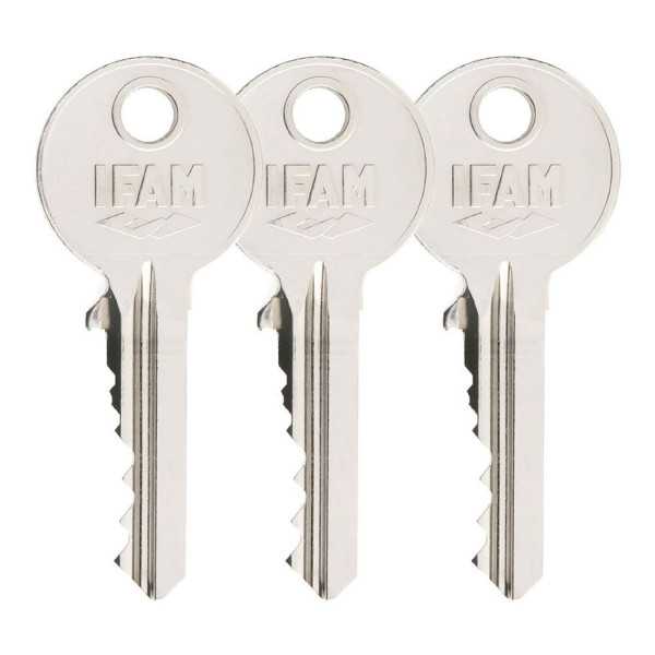 Cerrojo, Seguridad, Sobreponer, Modelo B5/50, Acabado Latonado, con 3 Llaves de Serreta IFAM