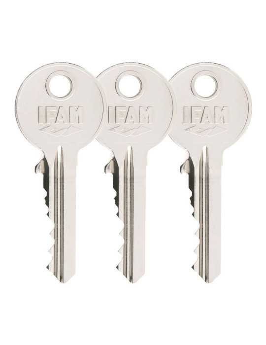 Cerrojo, Seguridad, Sobreponer, Modelo B5/50, Acabado Latonado, con 3 Llaves de Serreta IFAM