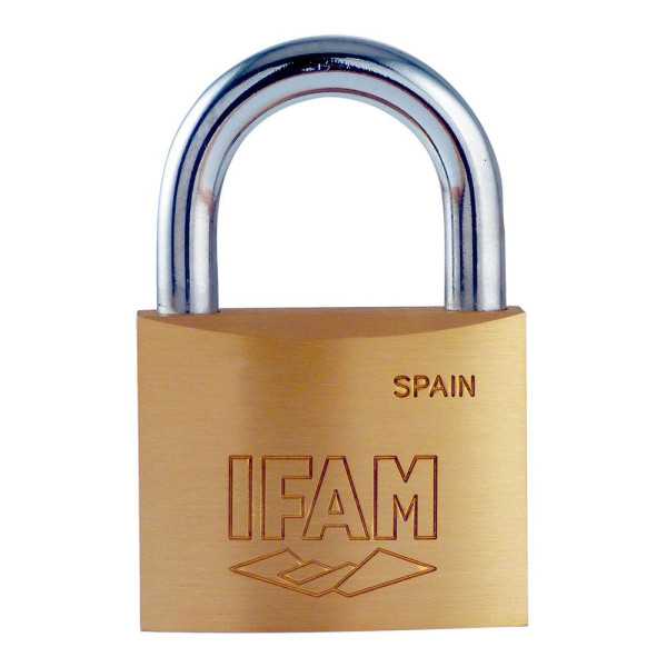 Candado K60. Latón. 60mm. con 2 Llaves. Arco Normal. IFAM