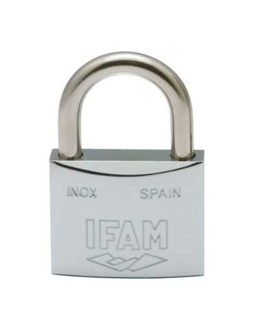 Candado Inox. 50 Inoxidable 50mm con 2 Llaves. Arco Normal. IFAM