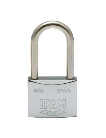 Candado Inoxidable 50AL 50mm con 2 Llaves. Arco Largo. IFAM