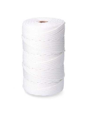 Cordón Trenzado Poliéster Granete Blanco, Calibre 6 mm x 200 m EDM
