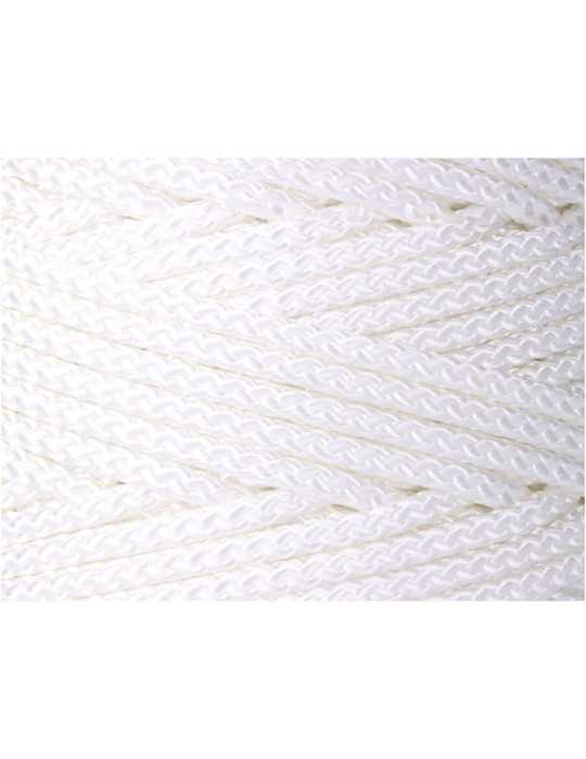 Cordón Trenzado Poliéster Granete Blanco, Calibre 6 mm x 200 m EDM