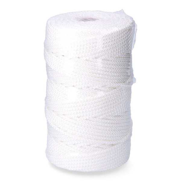 Cordón Trenzado Poliéster Granete Blanco, Calibre 6 mm x 200 m EDM