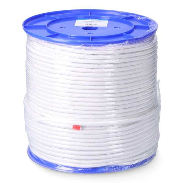 Cuerda de Goma Elástica Blanca Poliéster Calibre 6 mm x 200 m EDM